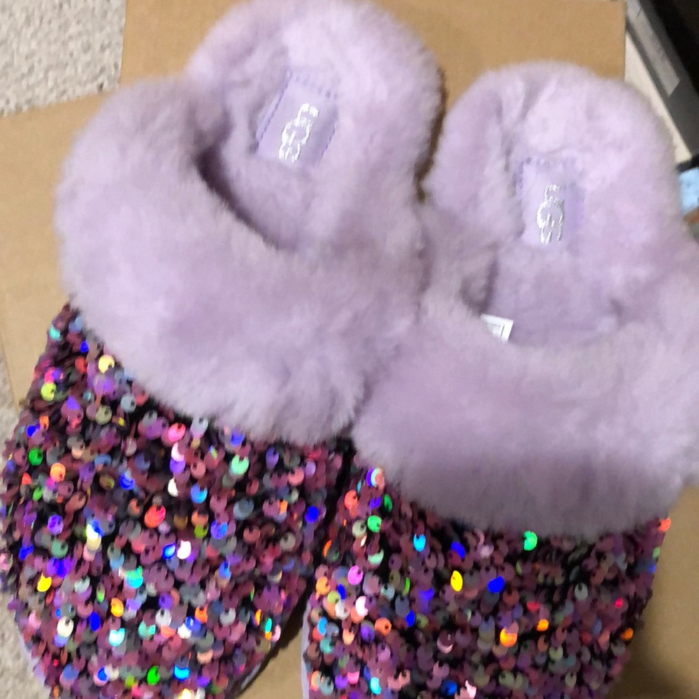 Sequin Slides Lilac